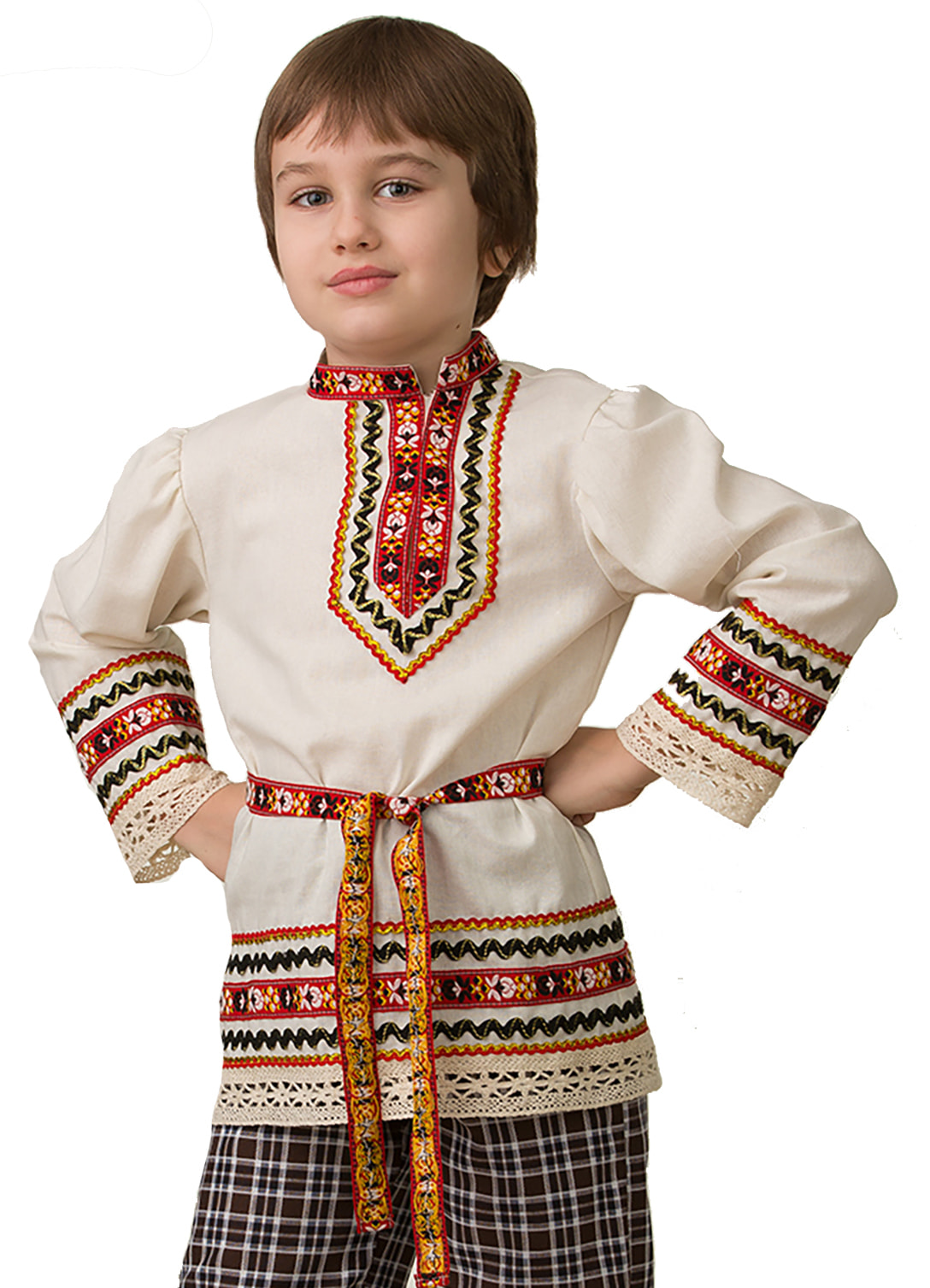 Славянский костюм рубашка вышиванка